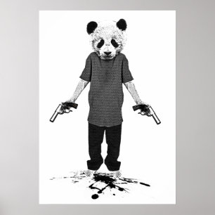 Killer panda poster