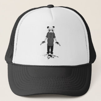 Killer panda trucker hat