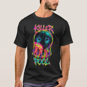 Killer Pool Graffiti Skull T-Shirt