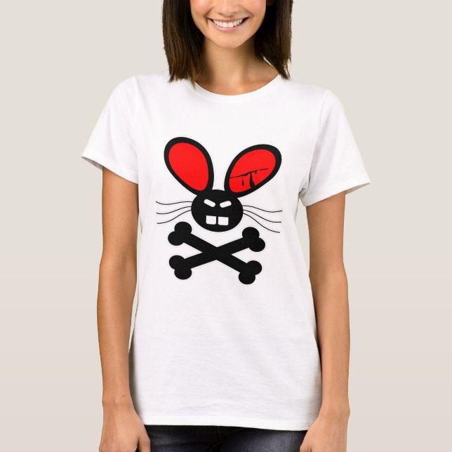 Killer Rabbit Cartoon T-Shirt (Front)