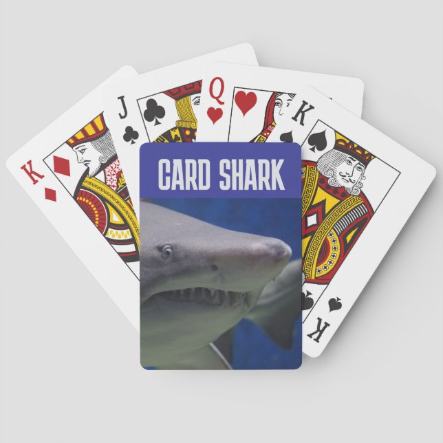 KILLER SHARK CARD SHARK playing cards (Back)