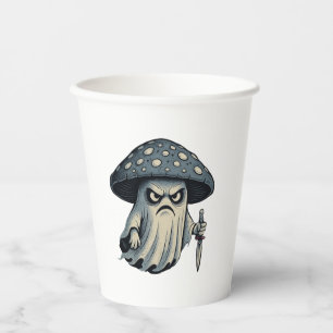 Killer 'Shroom – Spooky Ghost with Knife Paper Cups