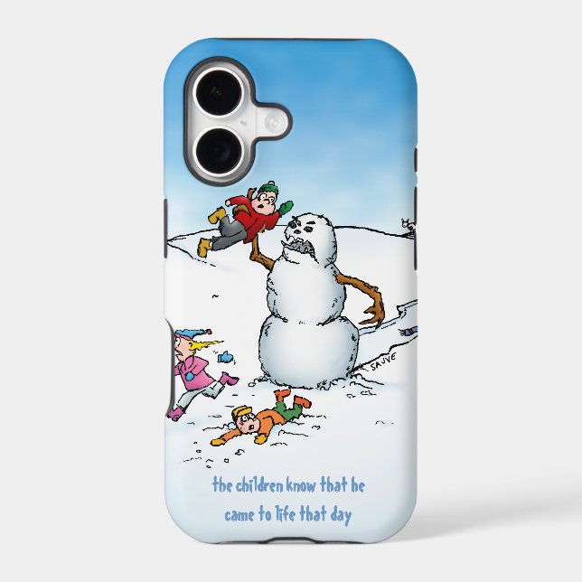 Killer Snowman Funny Cartoon (Back)