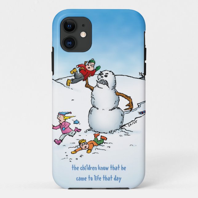 Killer Snowman Funny Cartoon Case-Mate iPhone Case (Back)