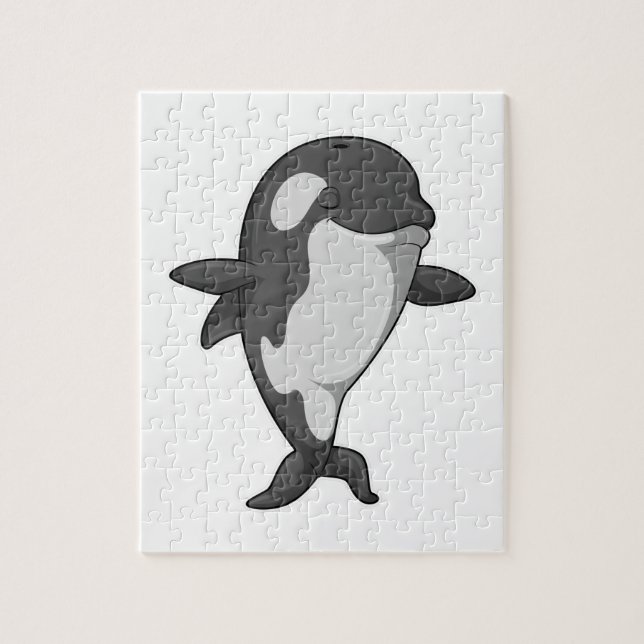 Killer whale at Yoga Fitness in Standing Jigsaw Puzzle (Vertical)