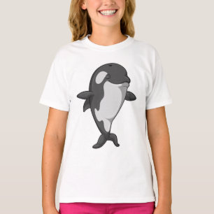 Killer whale at Yoga Fitness in Standing T-Shirt
