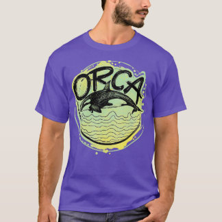 Killer Whale Beach Orca Vneck T-Shirt