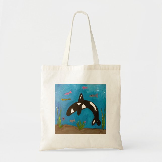 Killer Whale by Genevieve, Sandy and Gina Tote Bag (Front)