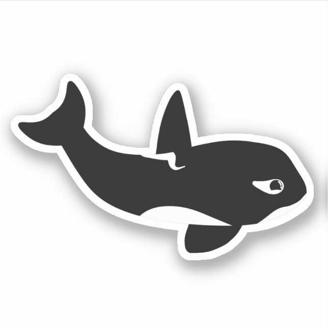 Killer Whale Cartoon - Cute (Front)