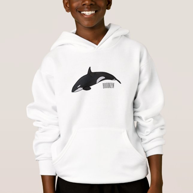 Killer whale cartoon illustration (Front)