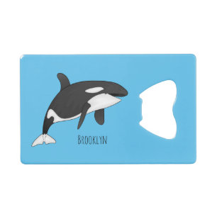 Killer whale cartoon illustration