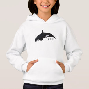 Killer whale cartoon illustration
