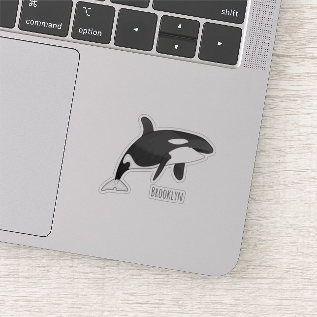 Killer whale cartoon illustration  (Detail)