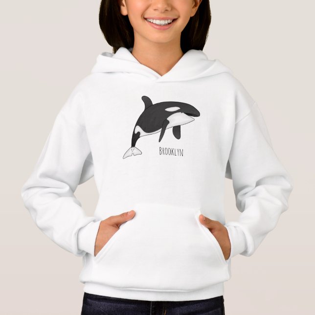 Killer whale cartoon illustration (Front)