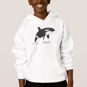 Killer whale cartoon illustration
