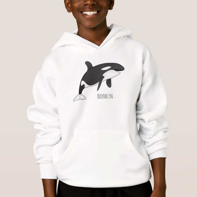 Killer whale cartoon illustration (Front)