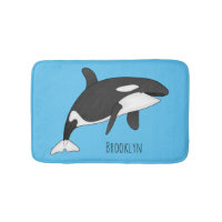 Killer whale cartoon illustration