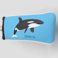 Killer whale cartoon illustration