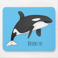 Killer whale cartoon illustration