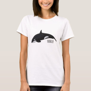 Killer whale cartoon illustration T-Shirt