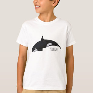 Killer whale cartoon illustration T-Shirt