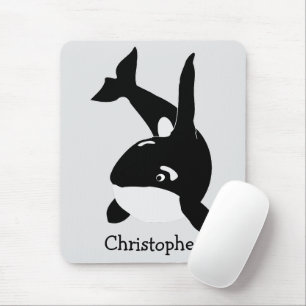 Killer Whale Design Mouse Mat