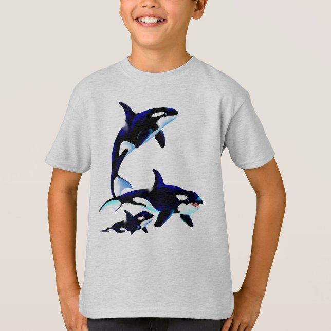 Killer Whale Family Shirts (Front)