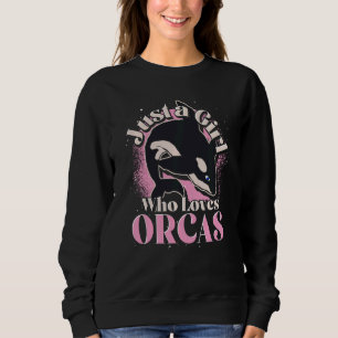 Killer Whale Ocean Animal Girls Women Orca Swea Sweatshirt