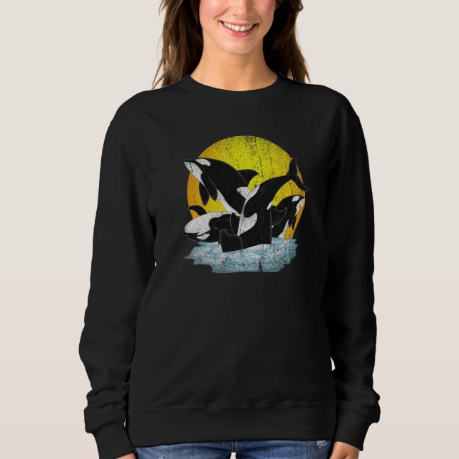 Killer Whale  Ocean Animal Orca Sweatshirt (Front)