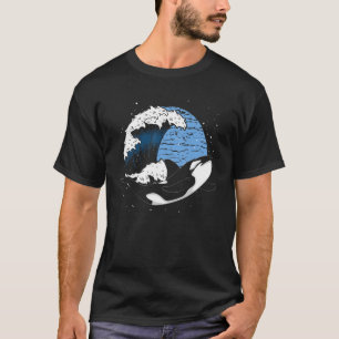 Killer Whale   Ocean Animal   Waves Orca T-Shirt