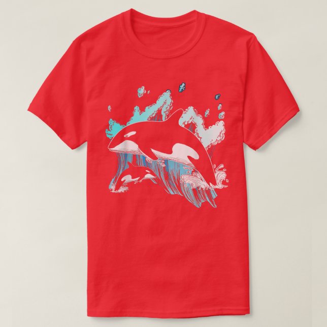 Killer Whale Ocean Lover Gift Idea Men Boys Kids O T-Shirt (Design Front)