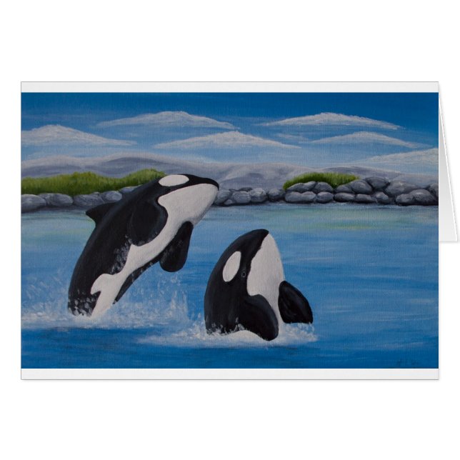 Killer Whale (Orca) Card (Front Horizontal)