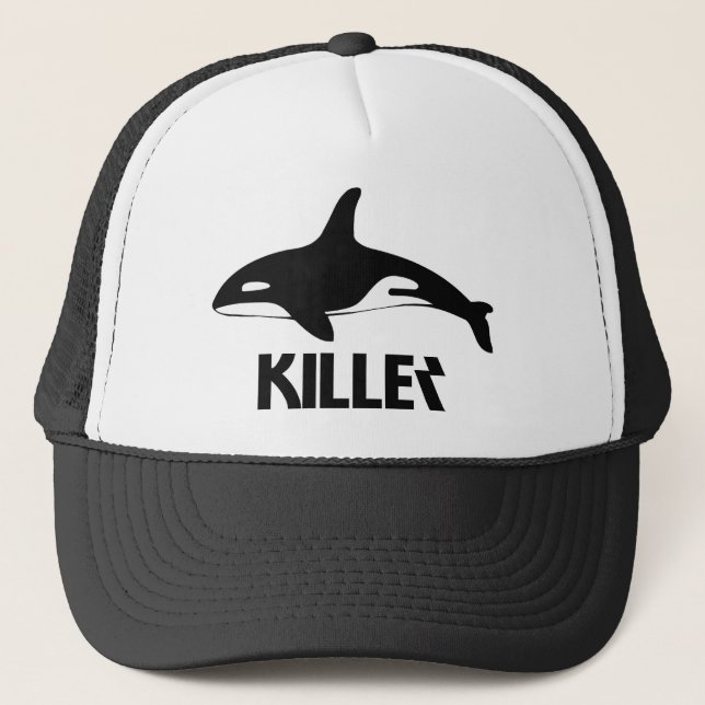 Killer Whale Orca of Death Trucker Hat (Front)