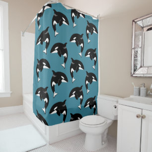 Killer Whale Orca Shower Curtain