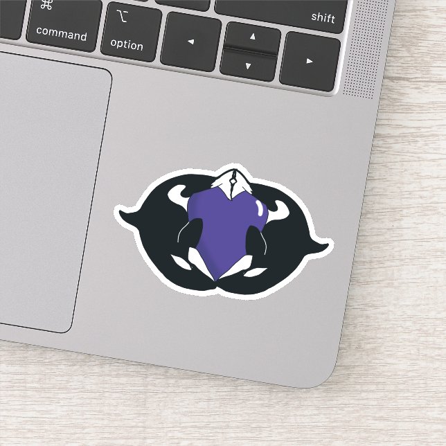 Killer Whale Orca Sticker (Detail)