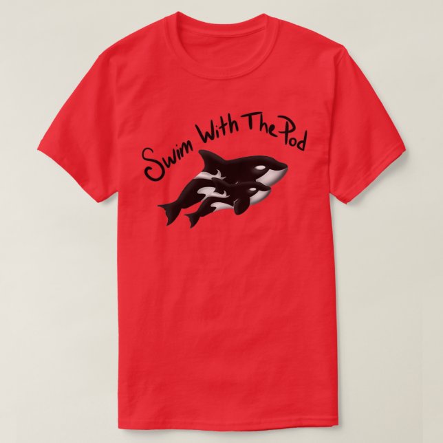 Killer Whale Pod 1 T-Shirt (Design Front)