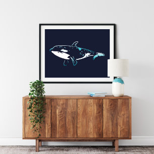 Killer Whale Print   Killer Whale Wall Print