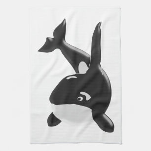 Killer Whale Tea Towel