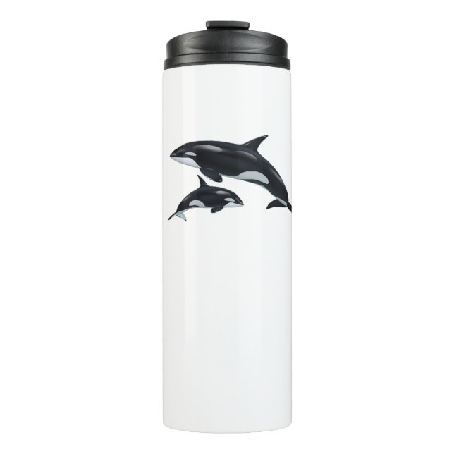 Killer Whale Thermal Tumbler (Front)