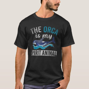Killer Whale Waves Ocean Animal Gift Spirit Animal T-Shirt