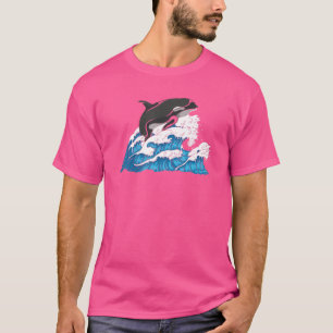 Killer Whale Waves Ocean Animal Orca T-Shirt
