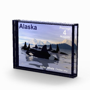 Killer Whales - Alaska Postage Photo Block
