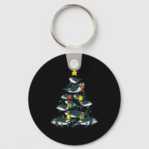 Killer Whales Christmas Tree Xmas Orca Women Men B Key Ring