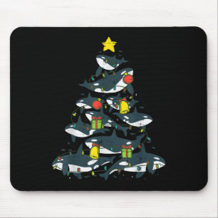 Killer Whales Christmas Tree Xmas Orca Women Men B Mouse Mat