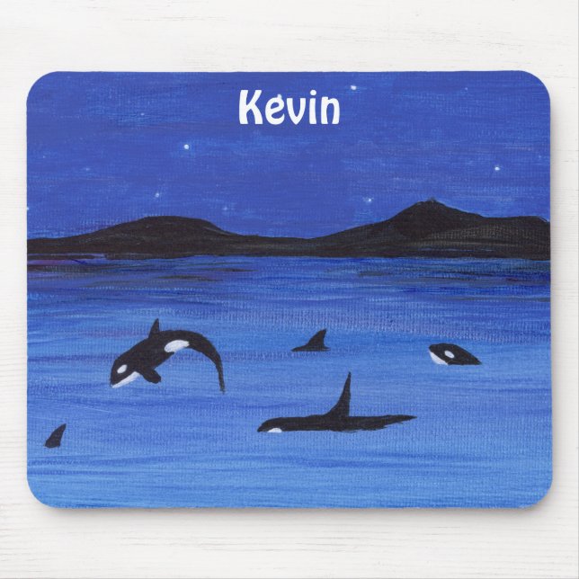 Killer Whales Mouse Mat (Front)