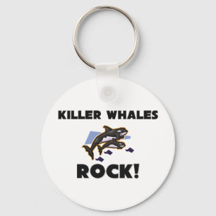 Killer Whales Rock Key Ring