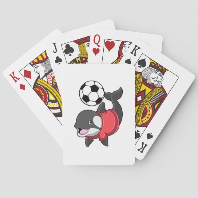 Killerwhale as Soccer player with Soccer Playing Cards (Back)