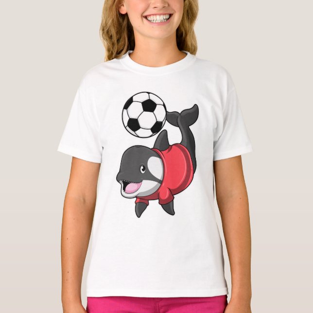 Killerwhale as Soccer player with Soccer T-Shirt (Front)