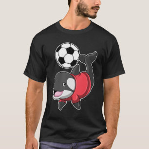 Killerwhale as Soccer player with Soccer T-Shirt