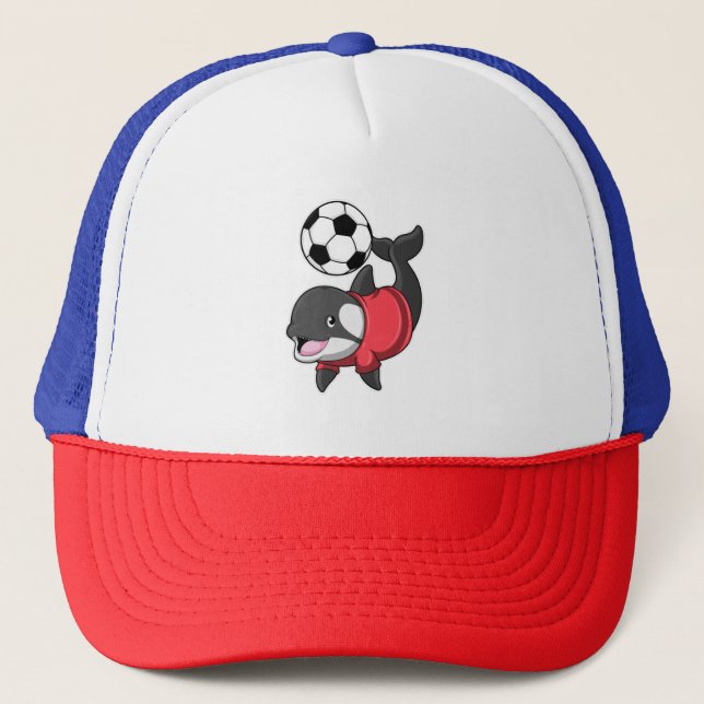 Killerwhale as Soccer player with Soccer Trucker Hat (Front)